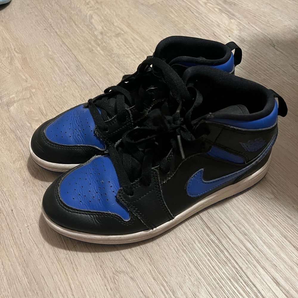 Kids Black and Blue Sneakers